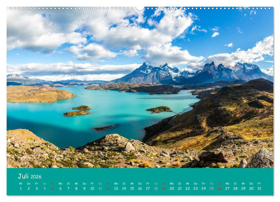 Patagonien 2026 - Traumziel in den Anden (CALVENDO Premium Wandkalender 2026)