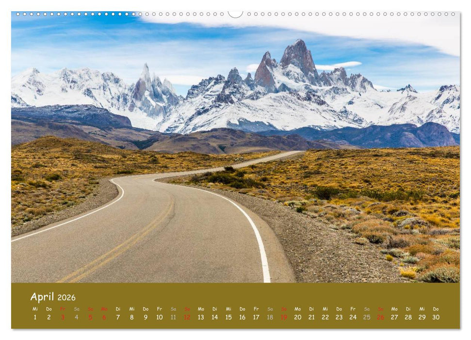 Patagonien 2026 - Traumziel in den Anden (CALVENDO Wandkalender 2026)