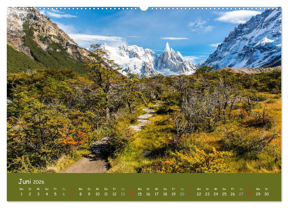 Patagonien 2026 - Traumziel in den Anden (CALVENDO Wandkalender 2026)