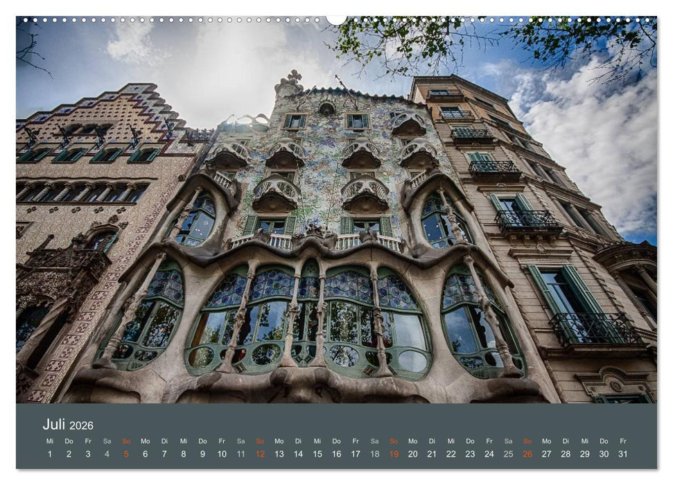 Barcelona - Faszinierende Architektur (CALVENDO Premium Wandkalender 2026)