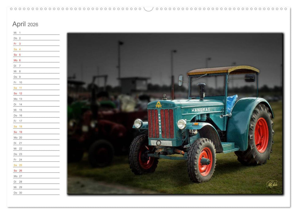 Oldtimer - geliebte Trecker (CALVENDO Premium Wandkalender 2026)