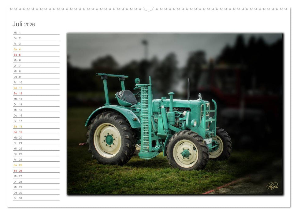 Oldtimer - geliebte Trecker (CALVENDO Premium Wandkalender 2026)