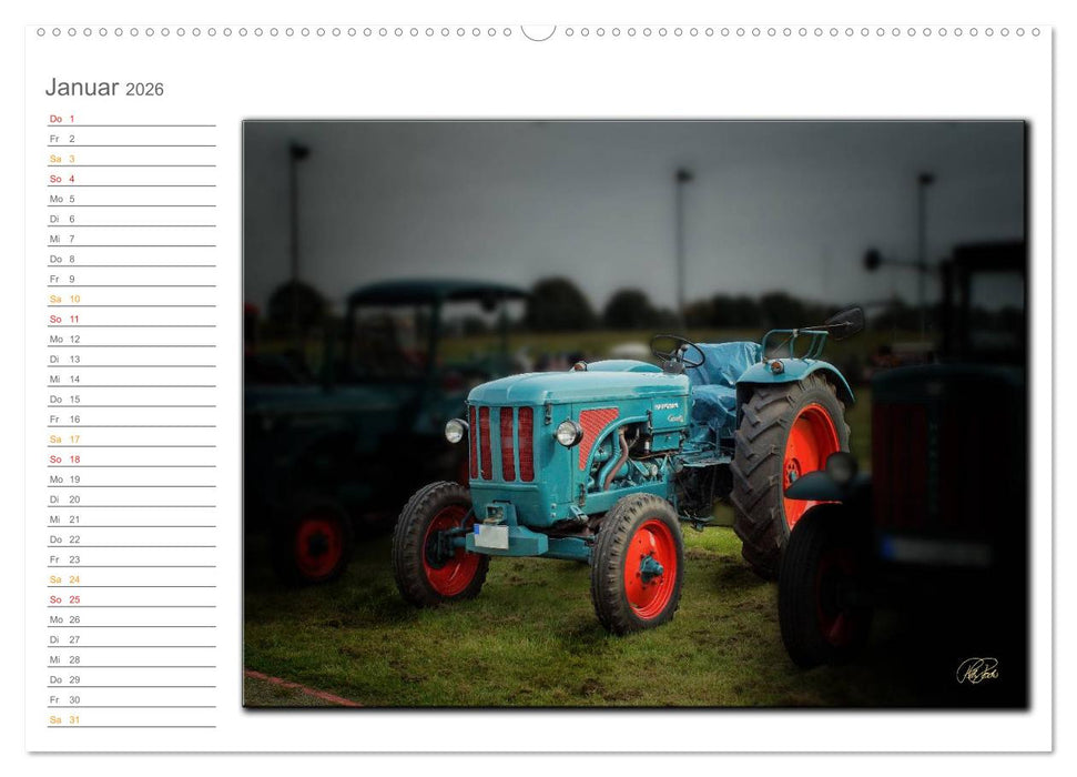 Oldtimer - geliebte Trecker (CALVENDO Wandkalender 2026)