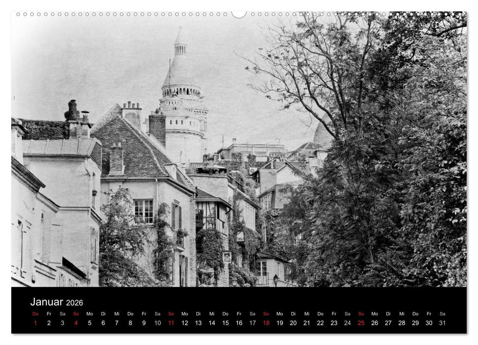 Streifzug durch Paris (CALVENDO Premium Wandkalender 2026)