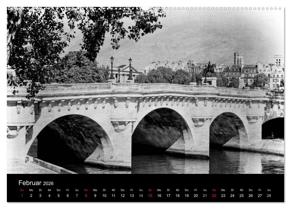 Streifzug durch Paris (CALVENDO Premium Wandkalender 2026)