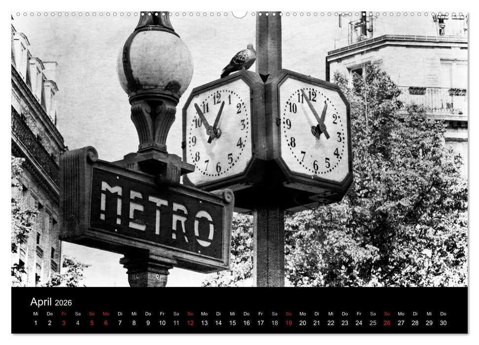 Streifzug durch Paris (CALVENDO Premium Wandkalender 2026)