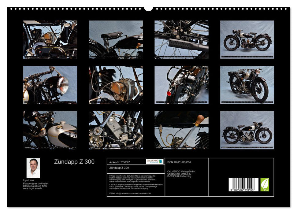 Zündapp Z 300 (CALVENDO Premium Wandkalender 2026)