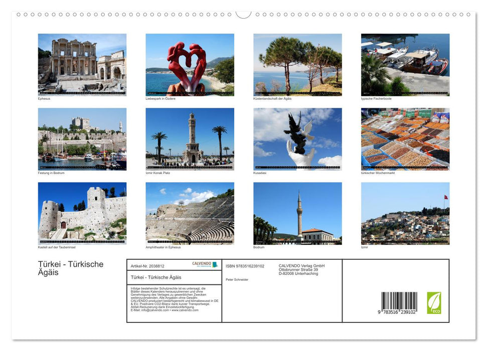 Türkei - Türkische Ägäis (CALVENDO Premium Wandkalender 2026)