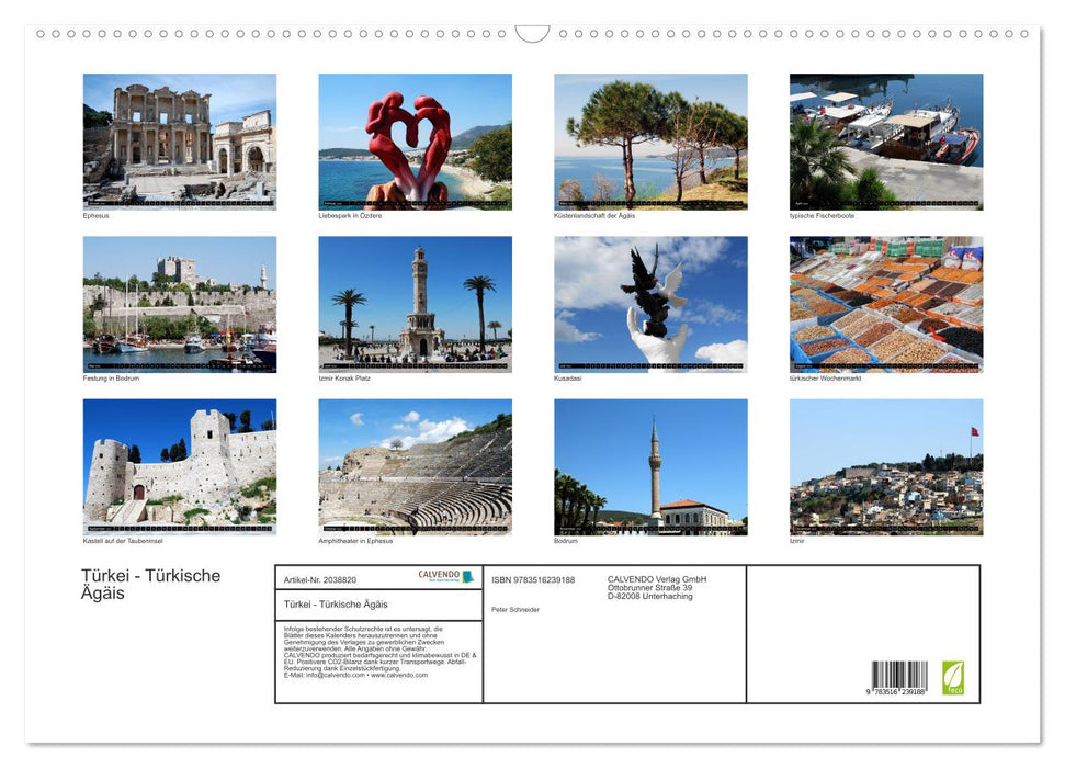 Türkei - Türkische Ägäis (CALVENDO Wandkalender 2026)