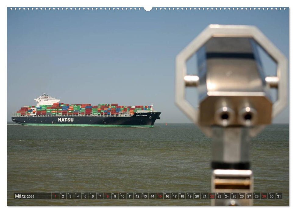 Schiffe kucken (CALVENDO Premium Wandkalender 2026)