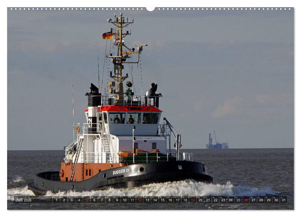 Schiffe kucken (CALVENDO Premium Wandkalender 2026)