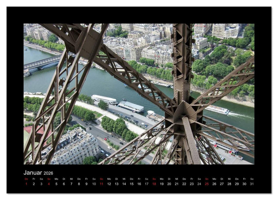 Paris von oben (CALVENDO Wandkalender 2026)