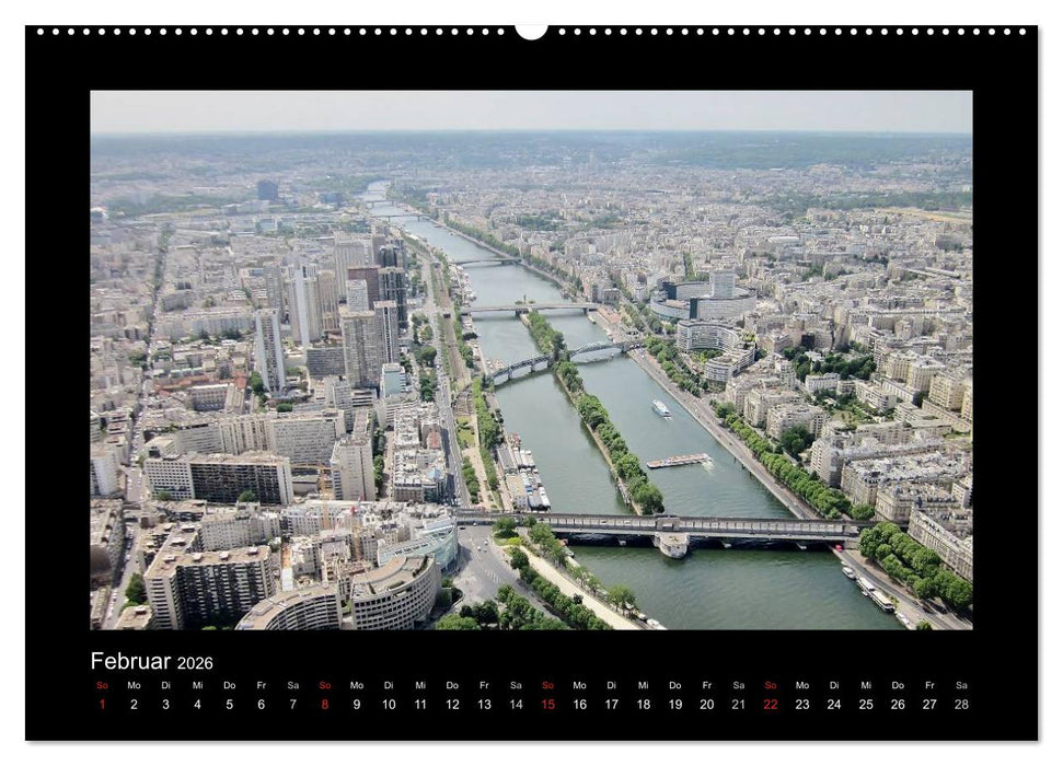 Paris von oben (CALVENDO Wandkalender 2026)