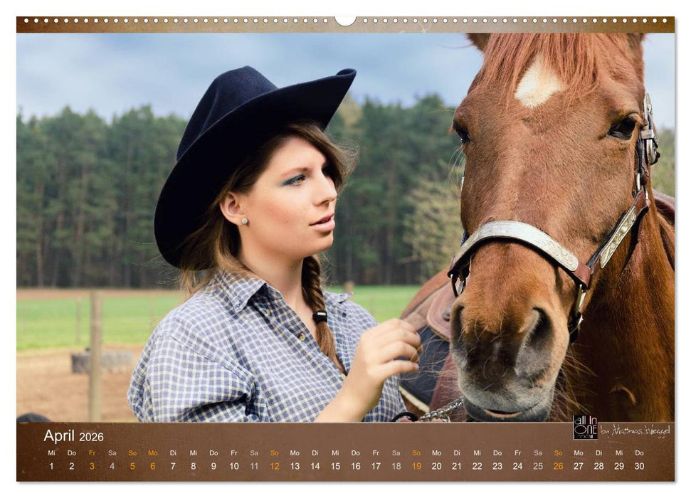 Western Girls (CALVENDO Premium Wandkalender 2026)