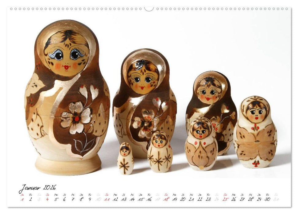 Matroschkas (CALVENDO Wandkalender 2026)