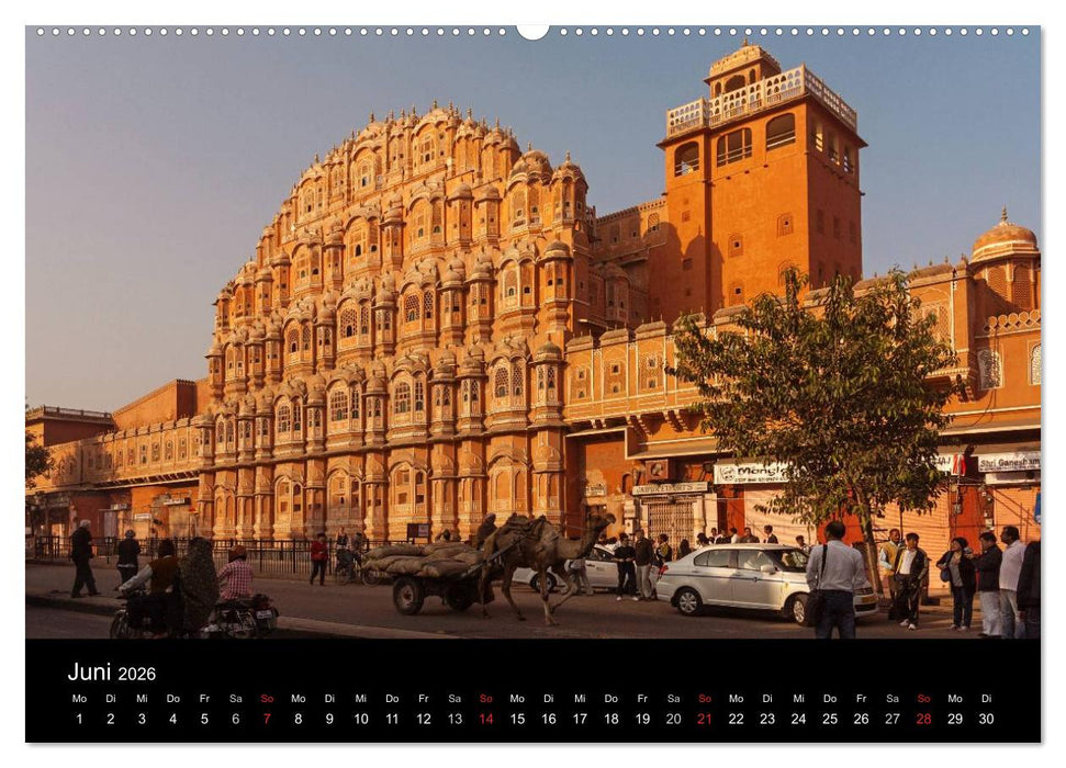 Indien, vom Taj Mahal zur Wüste Thar (CALVENDO Premium Wandkalender 2026)