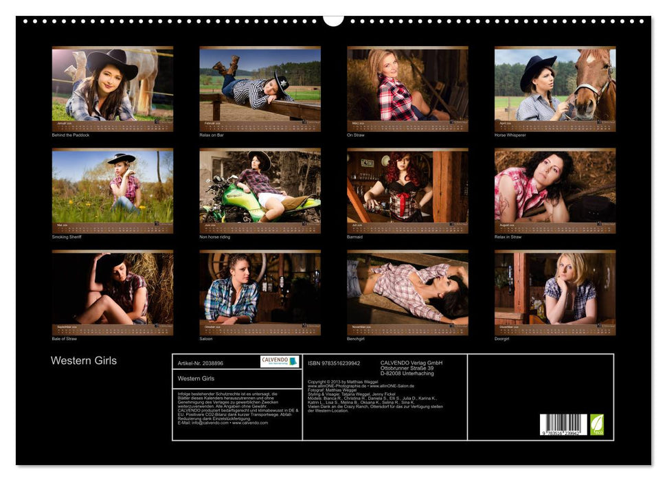Western Girls (CALVENDO Wandkalender 2026)