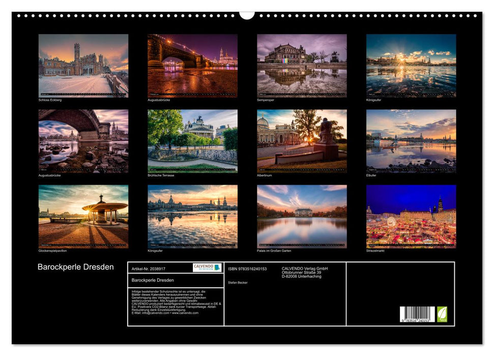 Barockperle Dresden (CALVENDO Wandkalender 2026)