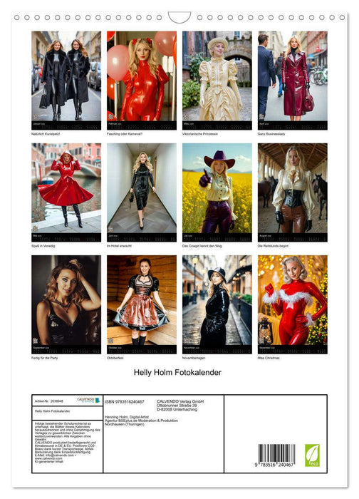 Helly Holm Fotokalender (CALVENDO Wandkalender 2026)