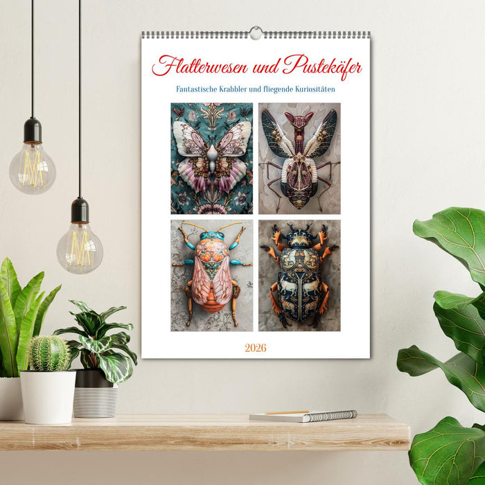 Flatterwesen und Pustekäfer (CALVENDO Wandkalender 2026)