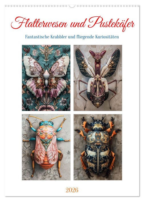 Flatterwesen und Pustekäfer (CALVENDO Wandkalender 2026)