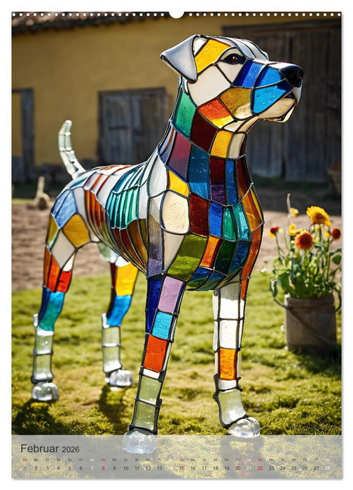 Tiere aus Glas - Hunde (CALVENDO Wandkalender 2026)