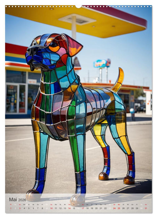 Tiere aus Glas - Hunde (CALVENDO Wandkalender 2026)