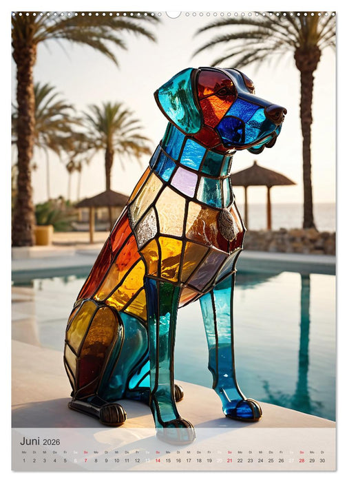 Tiere aus Glas - Hunde (CALVENDO Wandkalender 2026)
