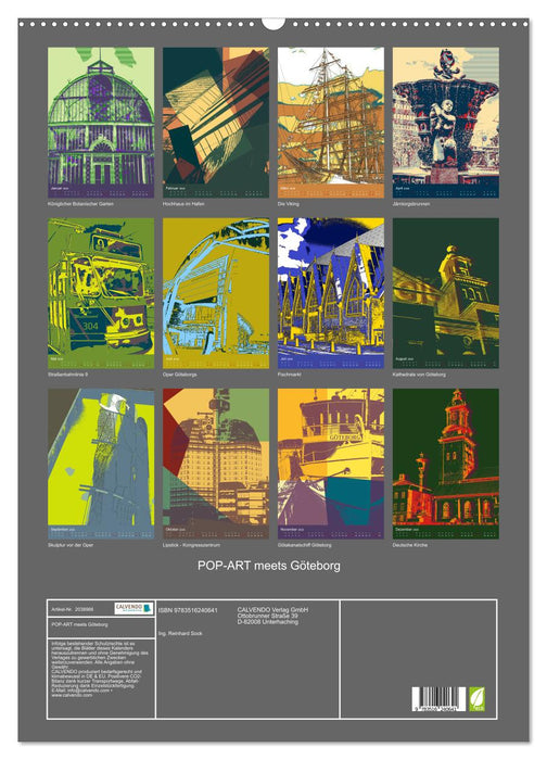 POP-ART meets Göteborg (CALVENDO Wandkalender 2026)