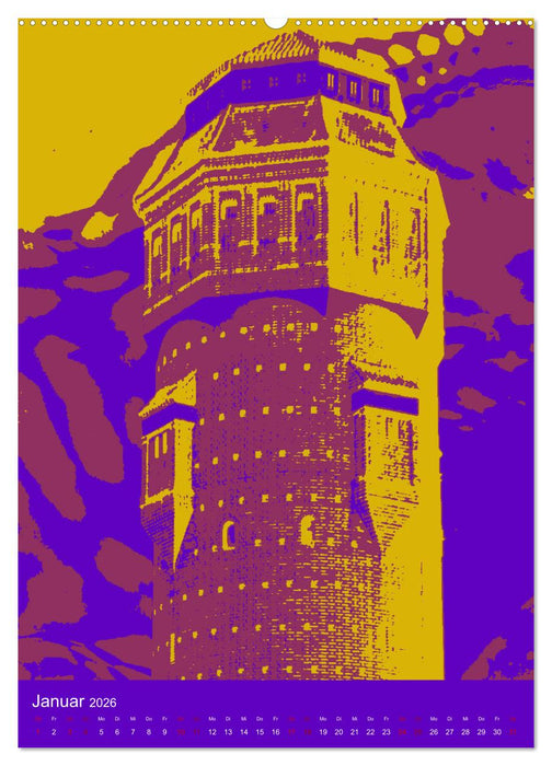 Die poppigen Türme von Tangermünde (CALVENDO Wandkalender 2026)