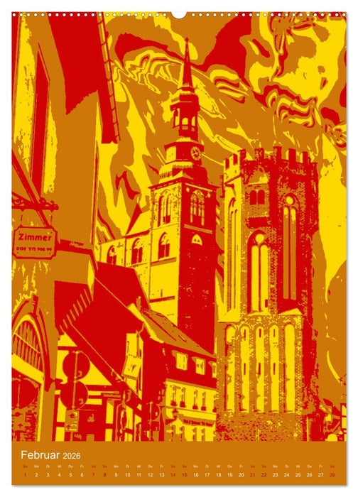 Die poppigen Türme von Tangermünde (CALVENDO Wandkalender 2026)