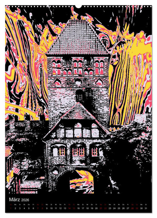 Die poppigen Türme von Tangermünde (CALVENDO Wandkalender 2026)