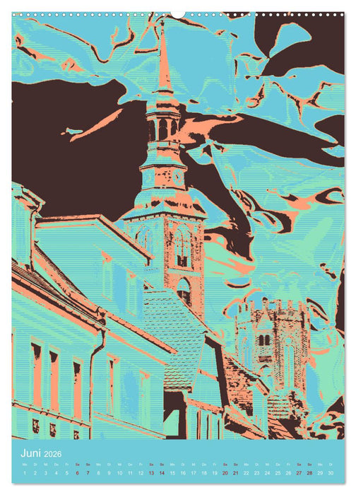 Die poppigen Türme von Tangermünde (CALVENDO Wandkalender 2026)