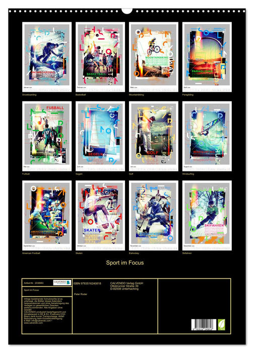 Sport im Focus (CALVENDO Wandkalender 2026)