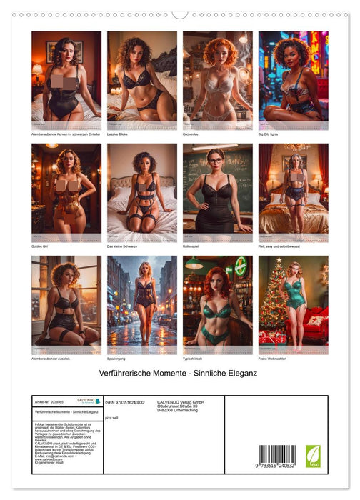 Verführerische Momente - Sinnliche Eleganz (CALVENDO Premium Wandkalender 2026)