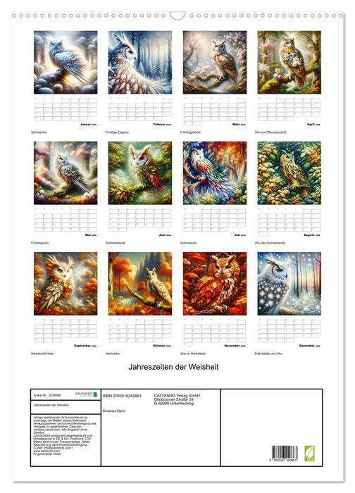Jahreszeiten der Weisheit (CALVENDO Wandkalender 2026)