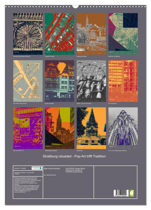 Straßburg reloaded - Pop-Art trifft Tradition (CALVENDO Wandkalender 2026)