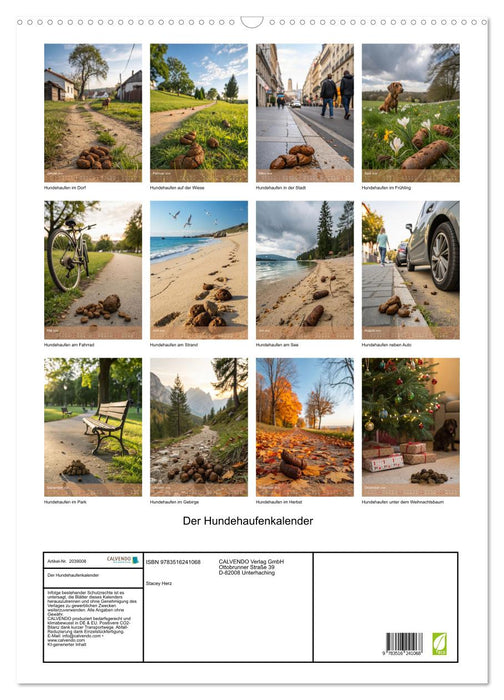 Der Hundehaufenkalender (CALVENDO Wandkalender 2026)