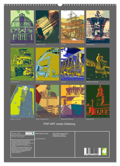 POP-ART meets Göteborg (CALVENDO Premium Wandkalender 2026)