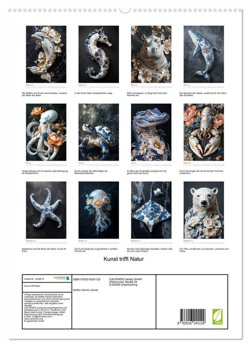 Kunst trifft Natur (CALVENDO Premium Wandkalender 2026)