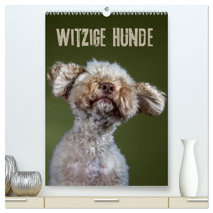Witzige Hunde (CALVENDO Premium Wandkalender 2026)