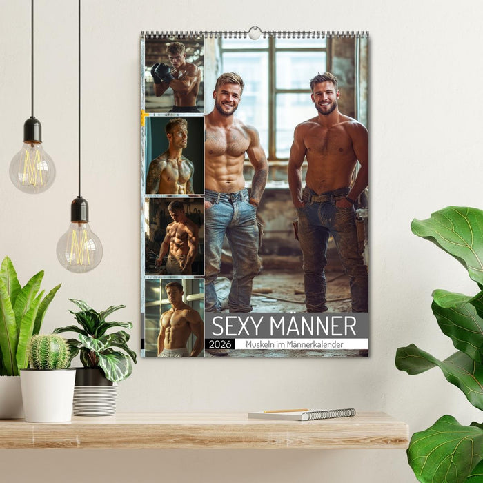SEXY MÄNNER - Muskeln im Männerkalender (CALVENDO Wandkalender 2026)