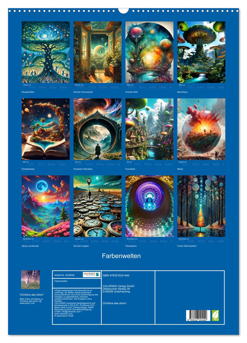 Farbenwelten (CALVENDO Wandkalender 2026)