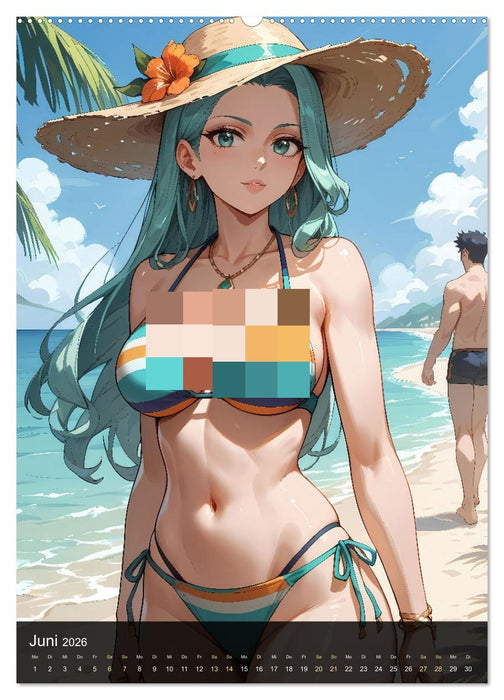 Manga Beauties - 12 Schönheiten im Manga-Stil (CALVENDO Wandkalender 2026)