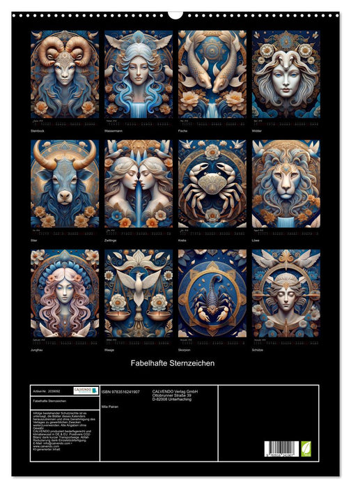 Fabelhafte Sternzeichen (CALVENDO Wandkalender 2026)