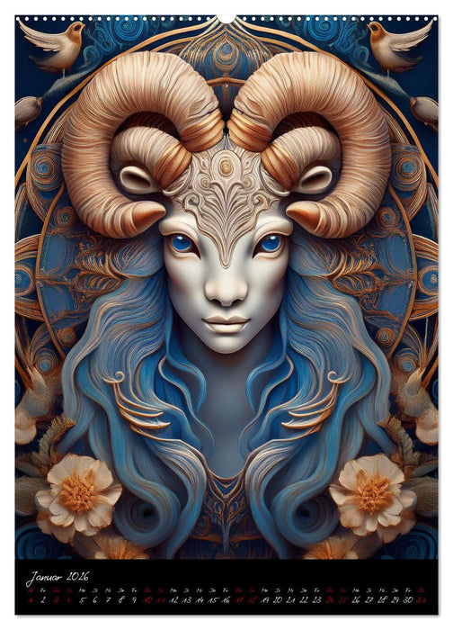 Fabelhafte Sternzeichen (CALVENDO Wandkalender 2026)