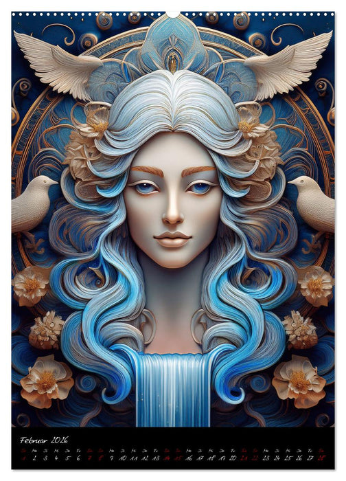 Fabelhafte Sternzeichen (CALVENDO Wandkalender 2026)