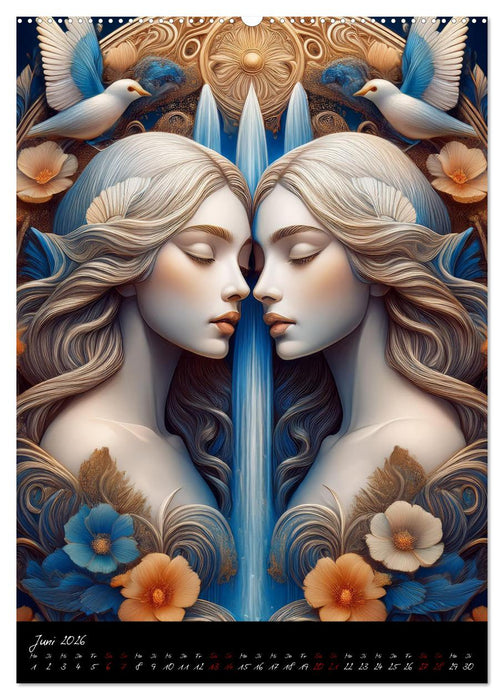 Fabelhafte Sternzeichen (CALVENDO Wandkalender 2026)