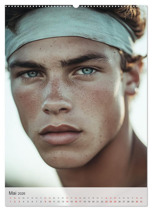 Im Antlitz der Zeit: Porträts männlicher Schönheit (CALVENDO Wandkalender 2026)