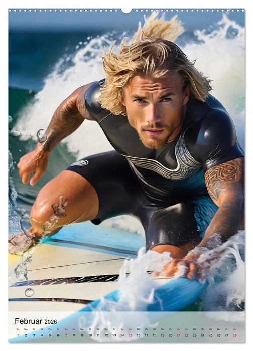 Surferboys - coole Jungs unter heißer Sonne (CALVENDO Premium Wandkalender 2026)